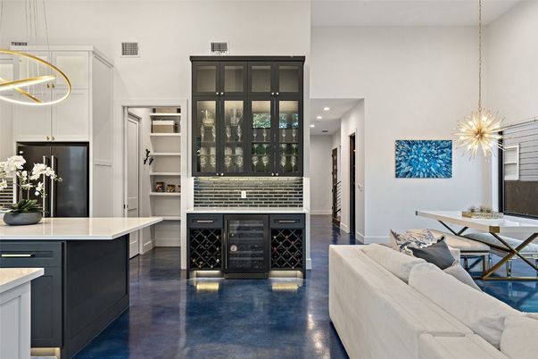 Interior, Kitchen, Living room, Pendant Lights, Recessed Lighting