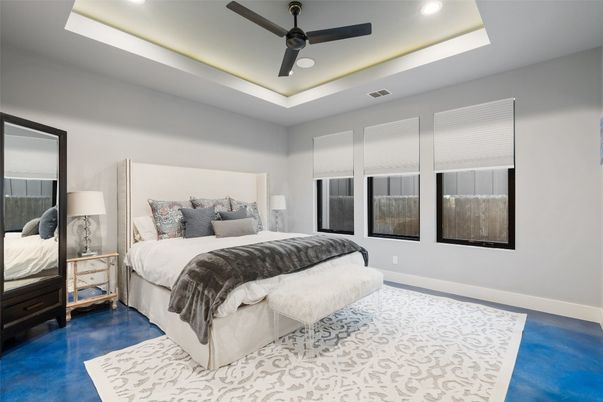 Bedroom, Interior, Recessed Lighting