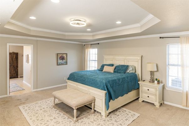 Bedroom, Interior, Recessed Lighting