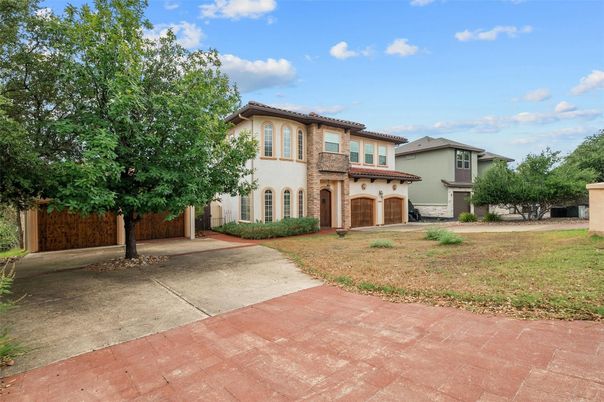 Attached, Backyard, Exterior, Facade, Mediterranean