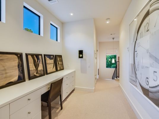 Home Office, Interior, Pendant Lights, Recessed Lighting