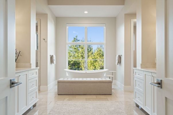 Bathroom, Free Standing Baths, Interior, Recessed Lighting