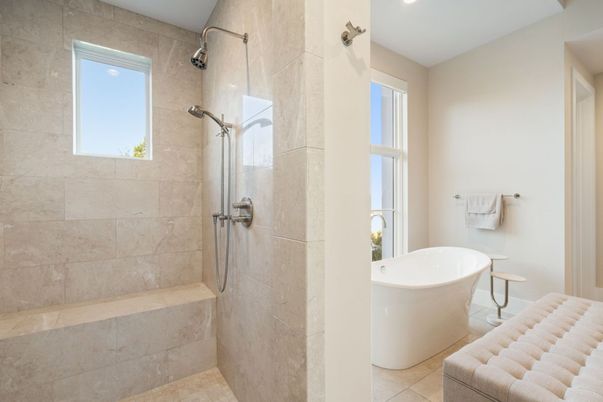 Bathroom, Free Standing Baths, Interior, Recessed Lighting