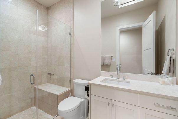 Bathroom, Glass Shower, Interior