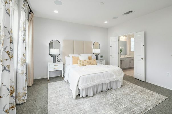 Bedroom, Interior, Recessed Lighting