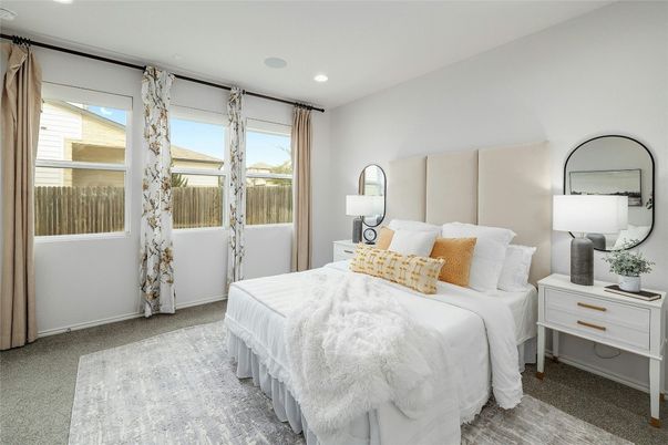 Bedroom, Interior, Recessed Lighting