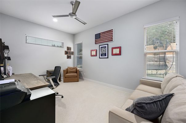 Home Office, Interior, Recessed Lighting