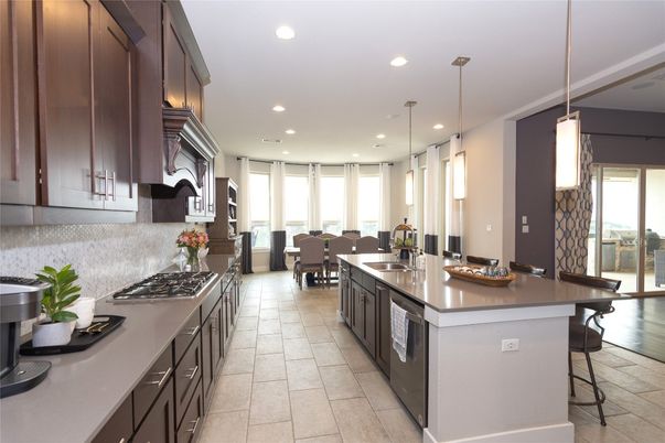 Dining room, Interior, Kitchen, Pendant Lights, Recessed Lighting, Stainless Steel Appliances
