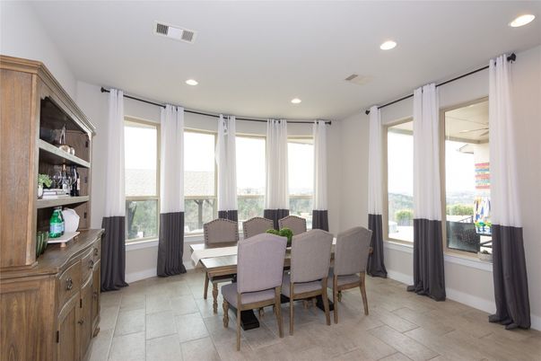 Dining room, Interior, Recessed Lighting