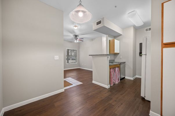 Interior, Kitchen, Wood Texture Flooring
