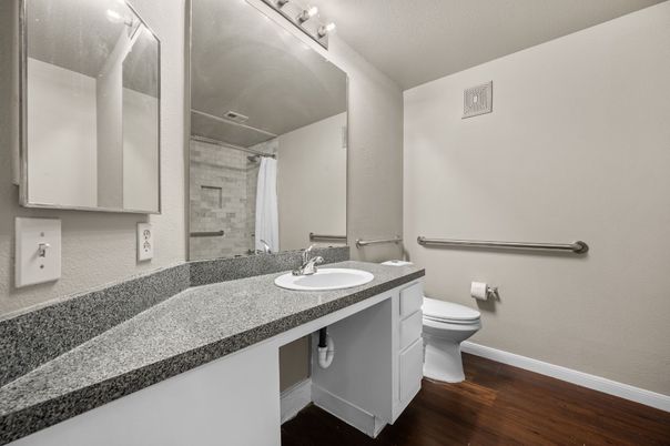 Bathroom, Interior, Wood Texture Flooring