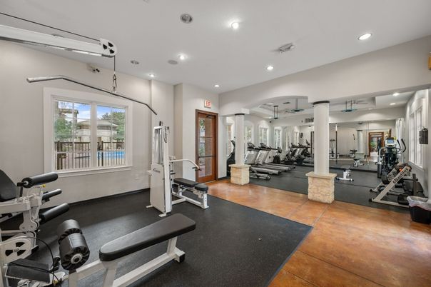 Fitness Equipment, Gym, Interior, Recessed Lighting