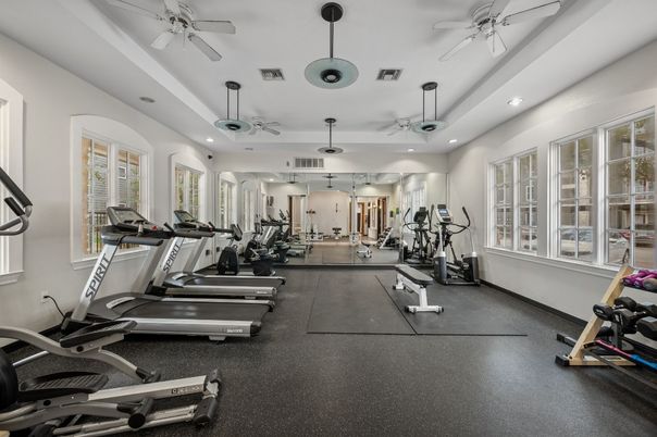 Fitness Equipment, Gym, Interior, Recessed Lighting