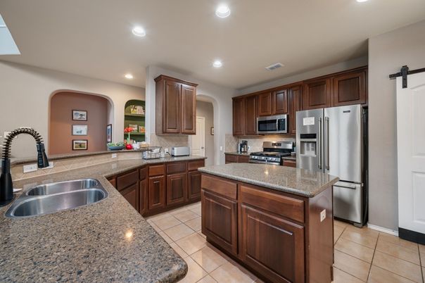 Interior, Kitchen, Recessed Lighting, Stainless Steel Appliances
