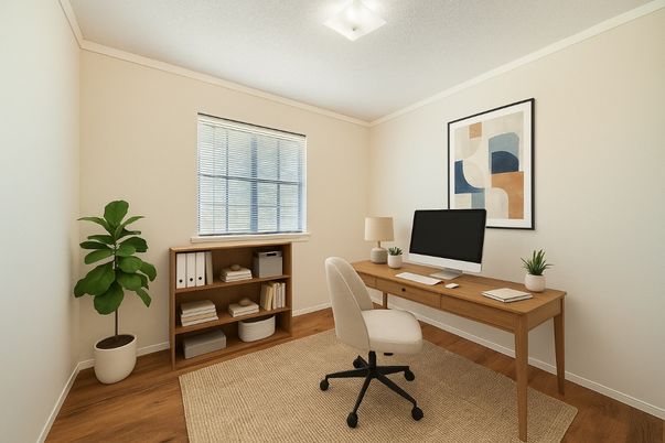 Home Office, Interior, Wood Texture Flooring