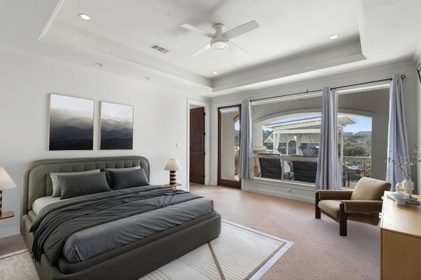 Bedroom, Interior, Recessed Lighting