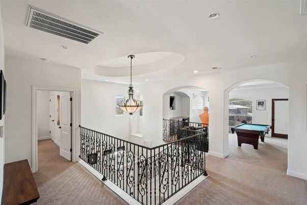 Billiard Table, Game Room, Interior, Pendant Lights, Recessed Lighting