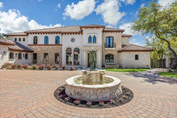 Backyard, Exterior, Facade, Mediterranean