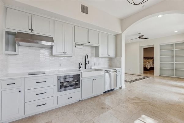 Interior, Kitchen, Recessed Lighting, Stainless Steel Appliances