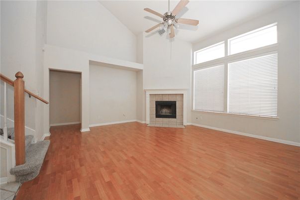 Empty room, Fireplace, Interior, Wood Texture Flooring
