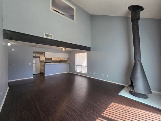 Empty room, Fireplace, Interior, Wood Texture Flooring