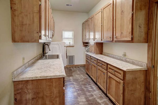 Interior, Kitchen, Wood Texture Flooring