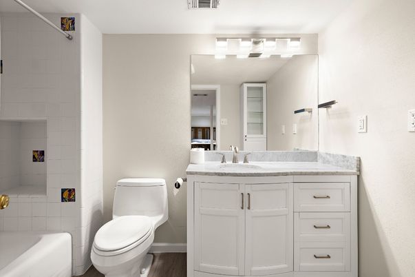 Bathroom, Interior, Wood Texture Flooring