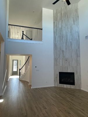 Fireplace, Interior, Wood Texture Flooring