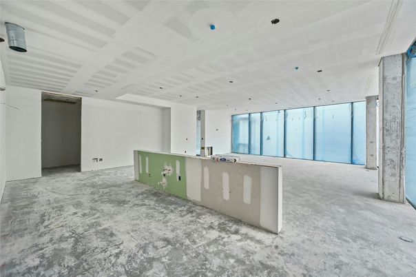 Empty room, Interior, Recessed Lighting