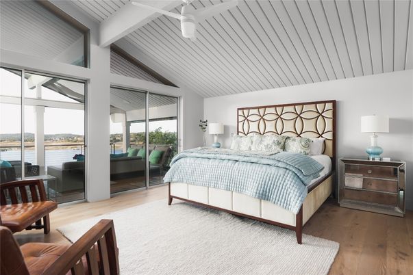 Bedroom, Interior, Water, Wood Texture Flooring