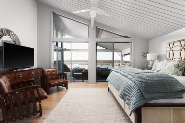 Bedroom, Interior, Water, Wood Texture Flooring