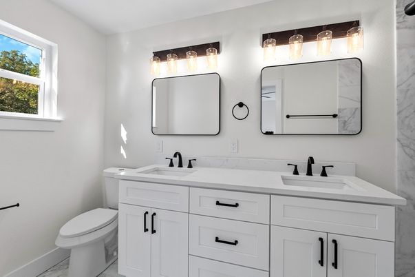 Bathroom, Dual Sink Vanities, Interior, Marble