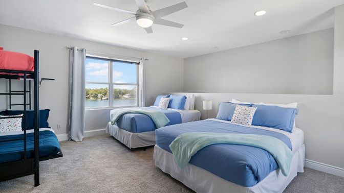 Bedroom, Interior, Recessed Lighting