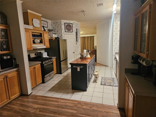 Interior, Kitchen, Wood Texture Flooring