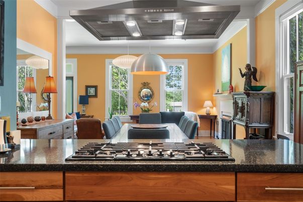 Dining room, Interior, Kitchen, Pendant Lights