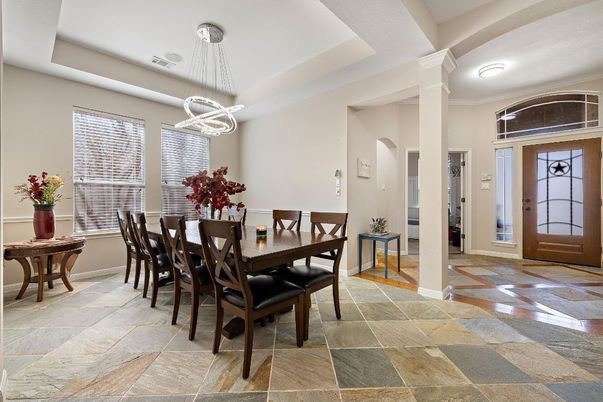 Dining room, Interior, Pendant Lights