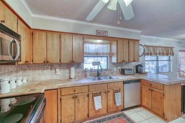 Interior, Kitchen, Tile Countertops