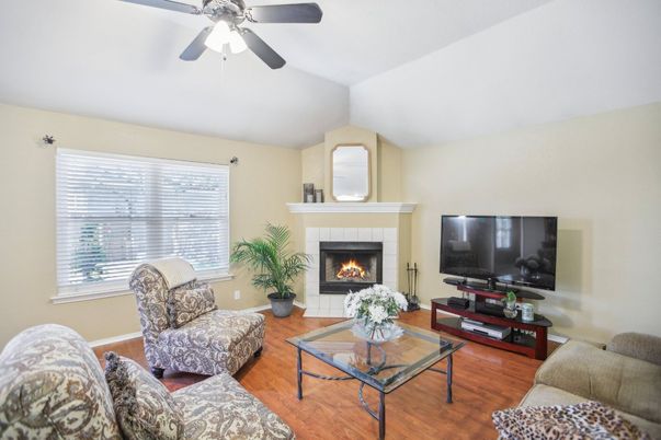 Fireplace, Interior, Living room, Wood Texture Flooring