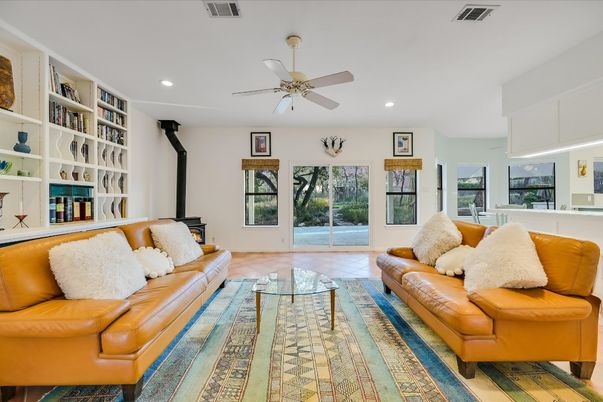 Interior, Living room, Recessed Lighting