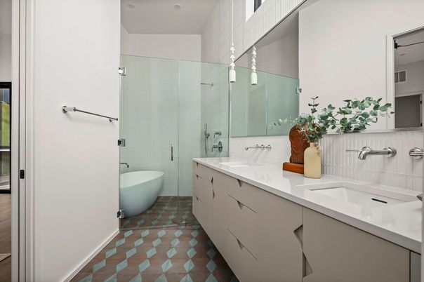Bathroom, Dual Sink Vanities, Free Standing Baths, Interior