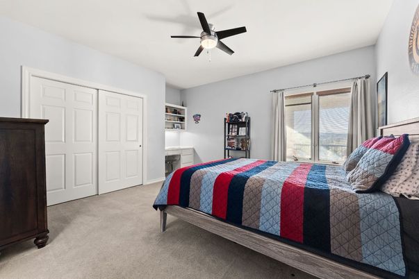 Bedroom, Fireplace, Interior