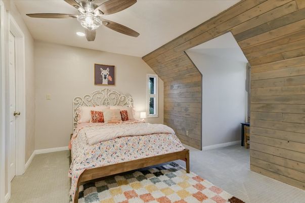 Bedroom, Interior, Wooden Walls