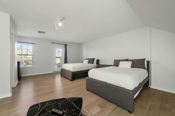 Bedroom, Interior, Wood Texture Flooring