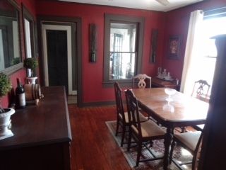 Dining room, Interior, Wood Texture Flooring
