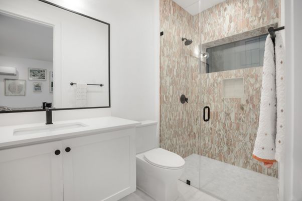 Bathroom, Glass Shower, Interior