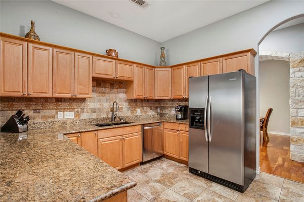 Interior, Kitchen, Wood Texture Flooring