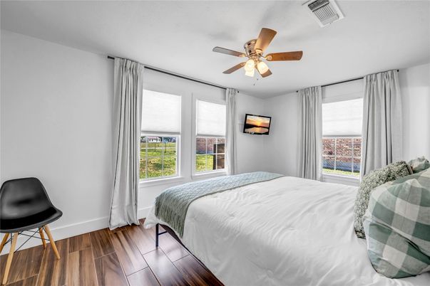 Bedroom, Interior, Wood Texture Flooring