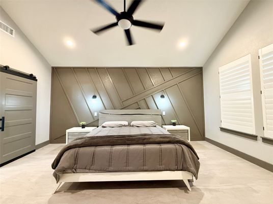 Bedroom, Interior, Recessed Lighting