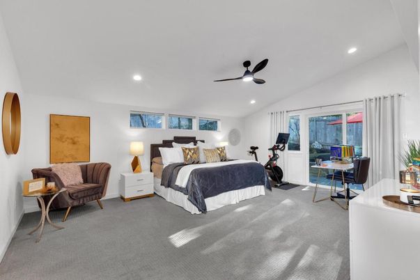 Bedroom, Fitness Equipment, Home Office, Interior, Recessed Lighting