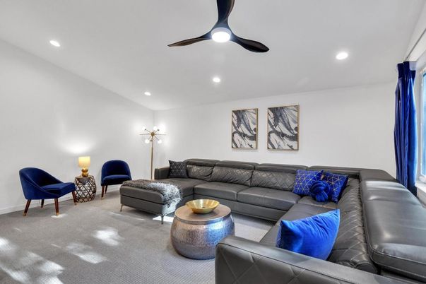 Interior, Living room, Recessed Lighting